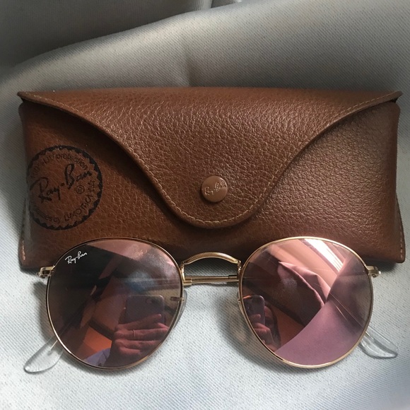 Ray-Ban Accessories - Pink circular ray bans
